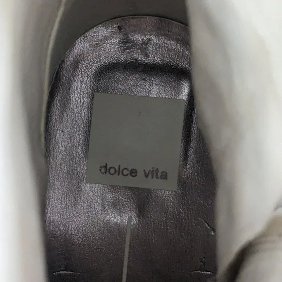 Dolce Vita Solow Stud Western Ivory Leather Boots Women's Size 8 1/2 NWOB - Picture 8 of 8